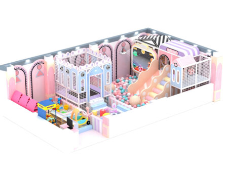 Macaron-themed indoor 200m² soft play facility