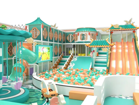 High-end indoor children's play facilities featuring a Chinese aesthetic.