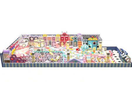 High-end custom macaron-style children's playground facilities for shopping malls