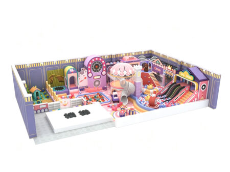 Macaron-themed indoor soft play equipment for children