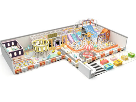 Large-scale indoor modular playground equipment for children