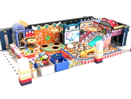 Macaron-colored indoor soft play equipment for shopping mall children's playgrounds
