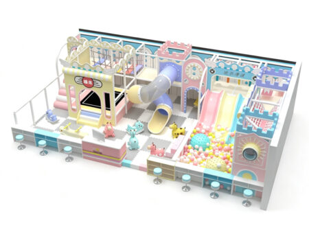 Multifunctional indoor children's soft play structure for large shopping malls