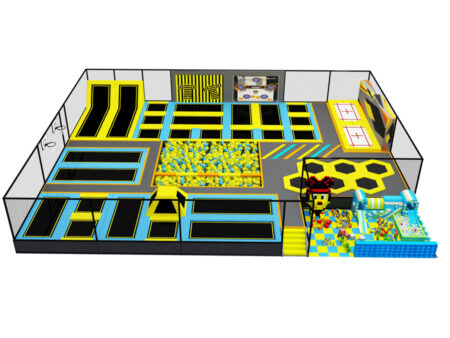 Children's entertainment facilities for trampoline parks