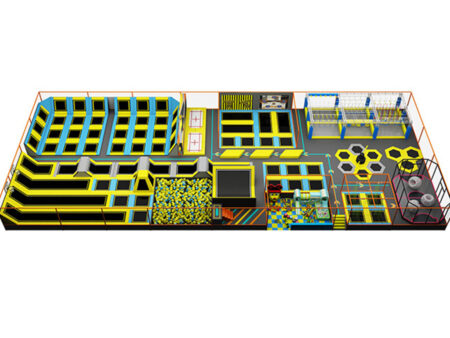 Massive 2,500 m² trampoline-based children's play facility