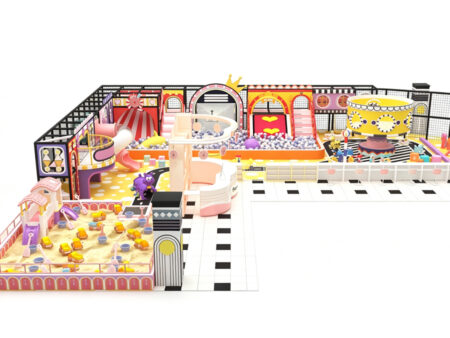 High-end custom macaron-style indoor playground equipment for shopping malls