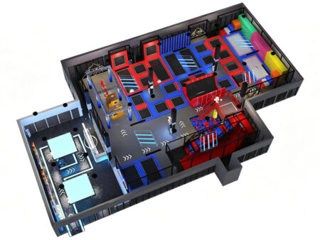 Large-scale Indoor Trampoline Park Facilities