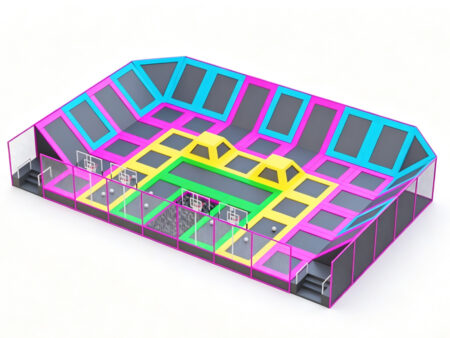 Large-scale indoor trampoline park amusement equipment