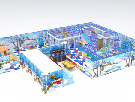 Facilities for a 1,000 m² indoor ice-and-snow-themed children's playground