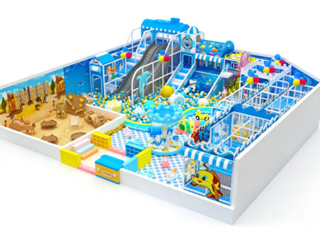 Ocean-themed indoor children's play area for shopping malls