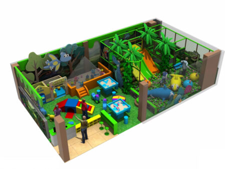 New forest-themed indoor children's playground equipment