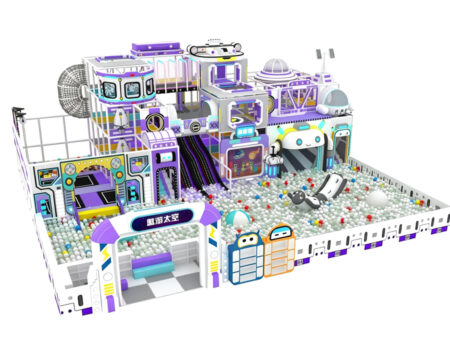 New high-end indoor children's playground with space-themed attractions