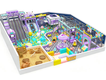 Space-themed indoor children's playground equipment (500 m²)