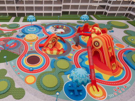 Overall planning, design, and play equipment for residential outdoor playgrounds