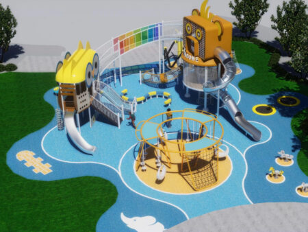 Comprehensive construction of outdoor playground facilities for children