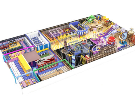 Large-scale 1,000m² indoor trendy play center and soft play facility for children