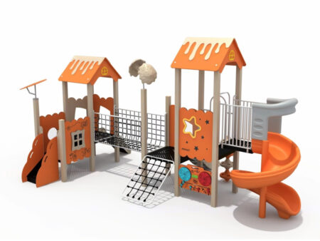 Orange Series PE Panel Children's Slide