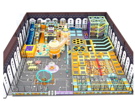 Amusement facilities for a 2,200 m² large-scale trendy toy and children's play center