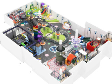 1,200 m² Indoor Mall Children's Playground with Soft Play Facilities
