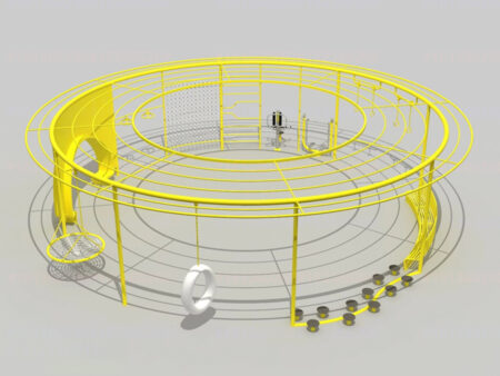Large outdoor circular swing playground equipment