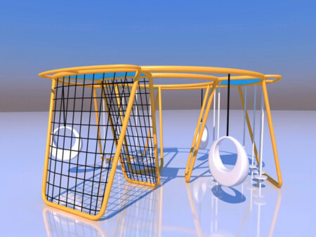 Multifunctional children's swing for outdoor parks and scenic areas