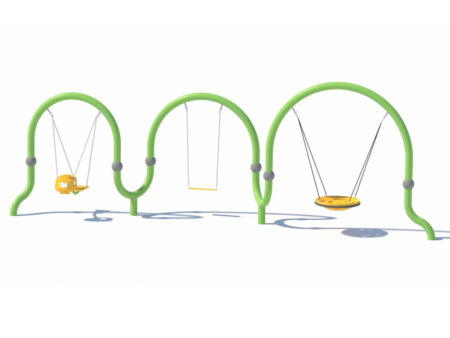Outdoor multi-person swing for children