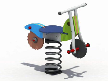 Motorcycle-style rocking ride-on toy