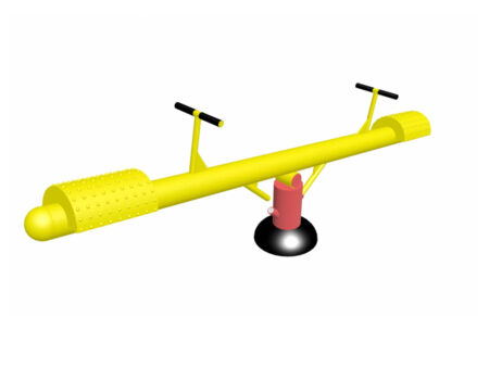 Outdoor seesaw in the residential complex park