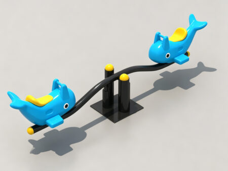Outdoor recreational seesaw