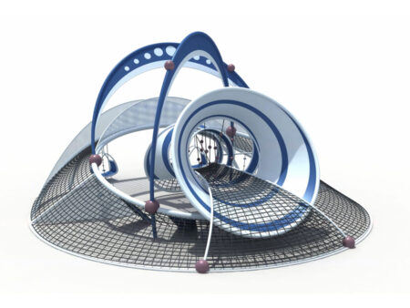 Large-scale outdoor adventure climbing net playground equipment